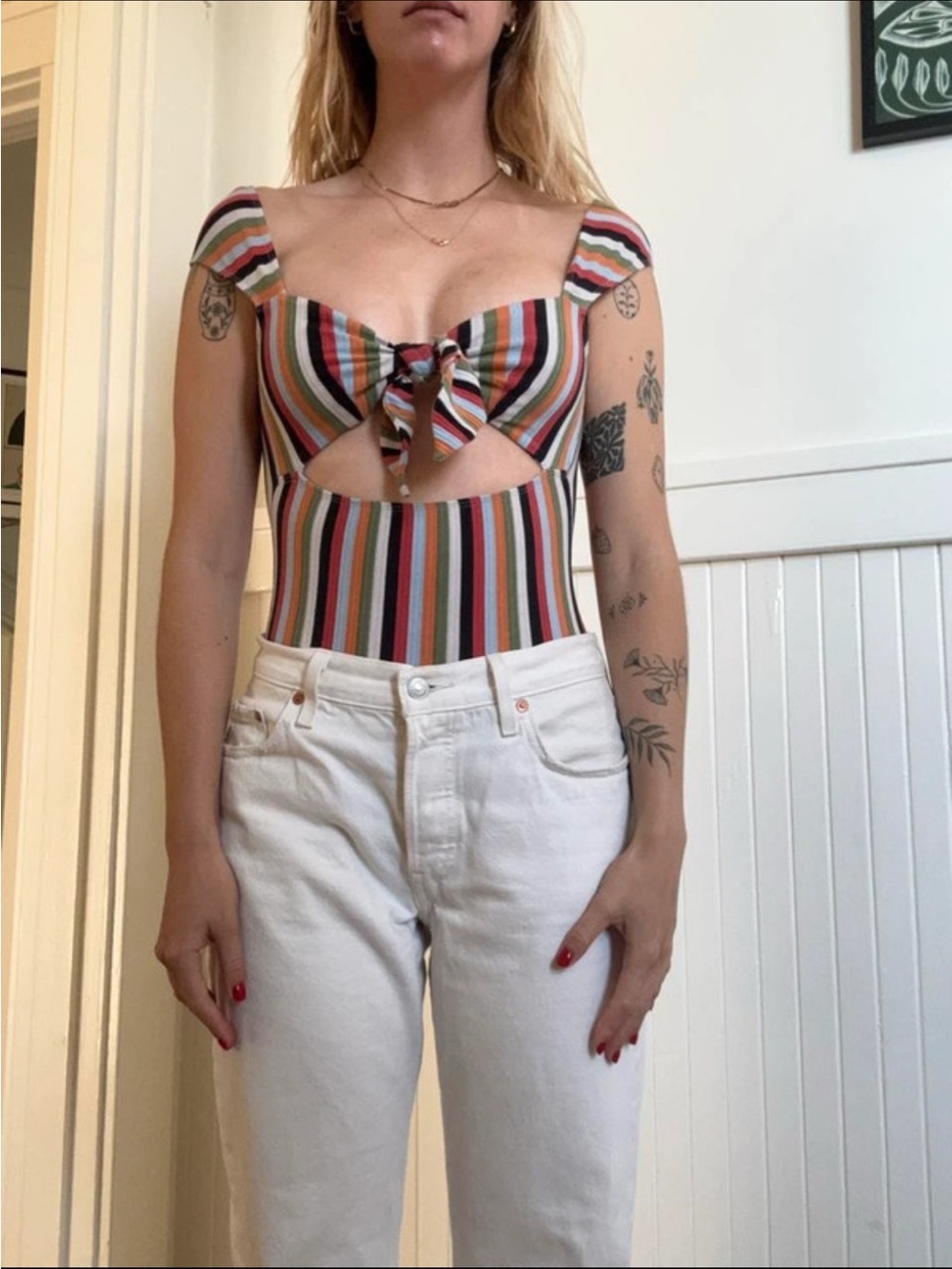 Stripey bodysuit